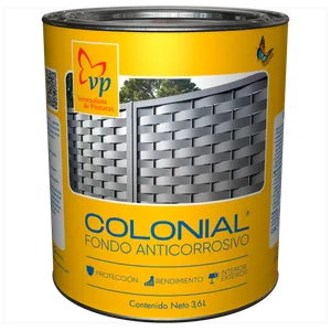Pintura Fondo Anticorrosivo VP Colonial Galón Tipo C